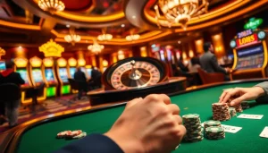 Experience the thrill of gambling at https://rr88.wales/ with players enjoying poker and roulette.