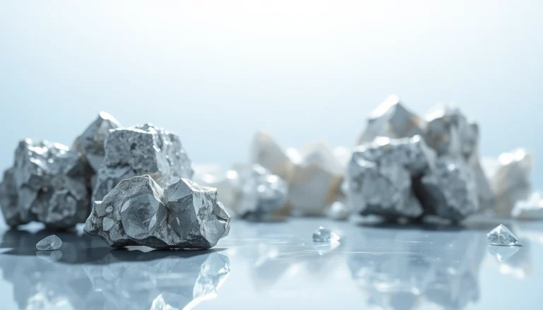 Explore minerals rhodium displayed as lustrous crystals in a bright setting