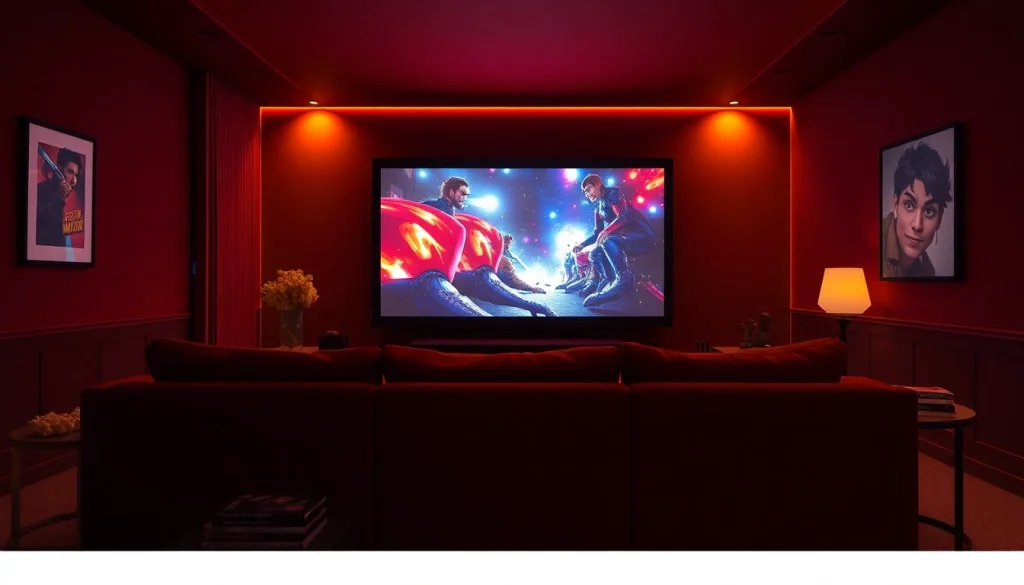 Enjoy an immersive home theater experience with filmes online in a cozy setting.