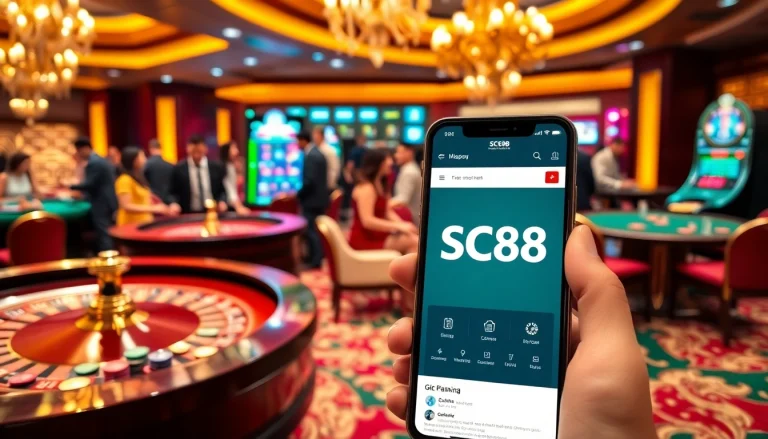 Experience the excitement at SC88, where players engage in thrilling casino games and live betting action.