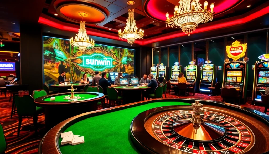 Experience thrilling gameplay at sunwin's vibrant online casino with immersive game visuals.
