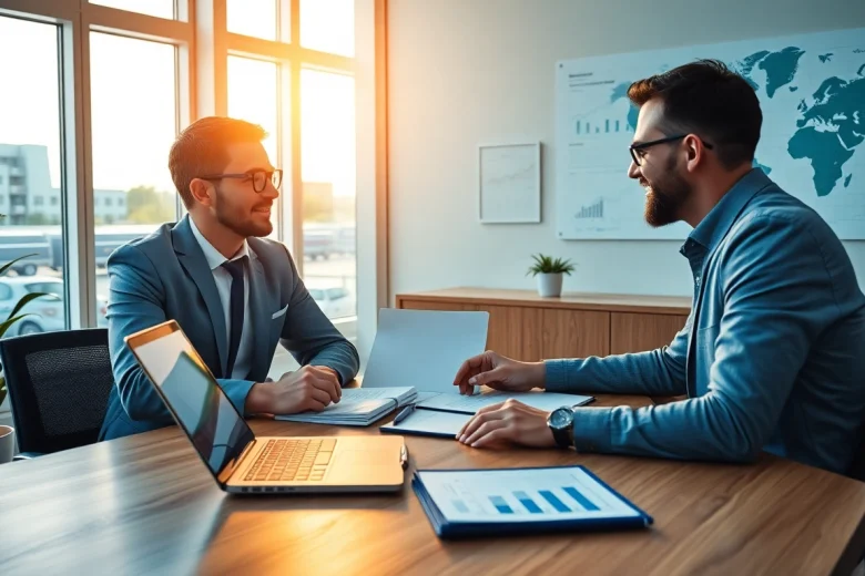 Księgowość dla firmy transportowej – konsultacja w nowoczesnym biurze