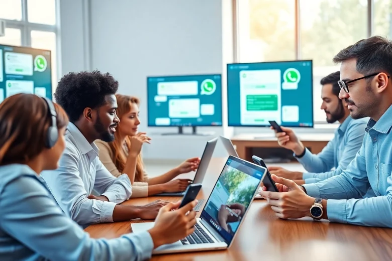 Understanding What is a CRM for WhatsApp through teamwork in a dynamic workspace