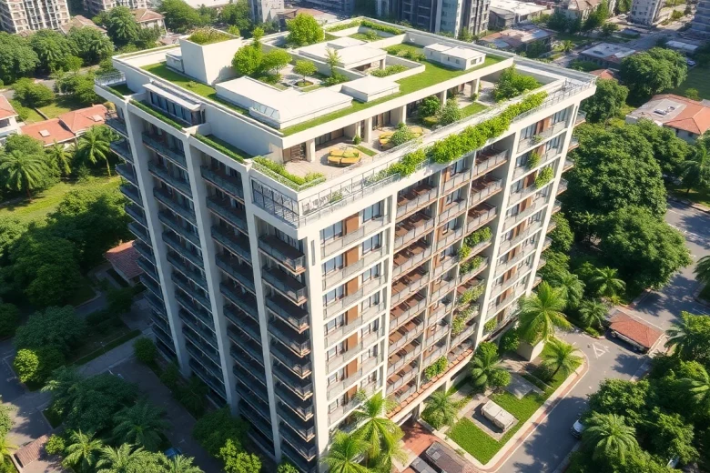 View of the Tampines St 95 EC luxury condominium showcasing modern architecture and landscaping.