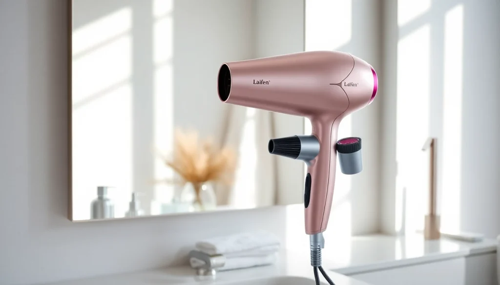 Showcase the laifen swift special hair dryer with its unique features for modern styling.