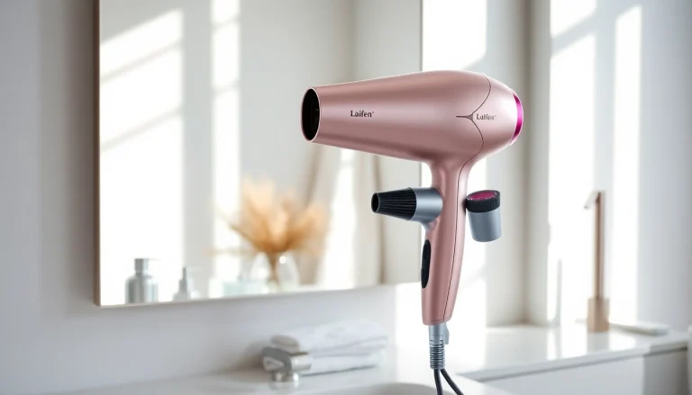 Showcase the laifen swift special hair dryer with its unique features for modern styling.