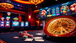Cambodia-based casino scene highlighting excitement on https://c168com.vip/ with poker chips and lively games.
