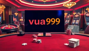 Experience thrilling gameplay at vua99 with high-stakes poker chips and a vibrant casino atmosphere.