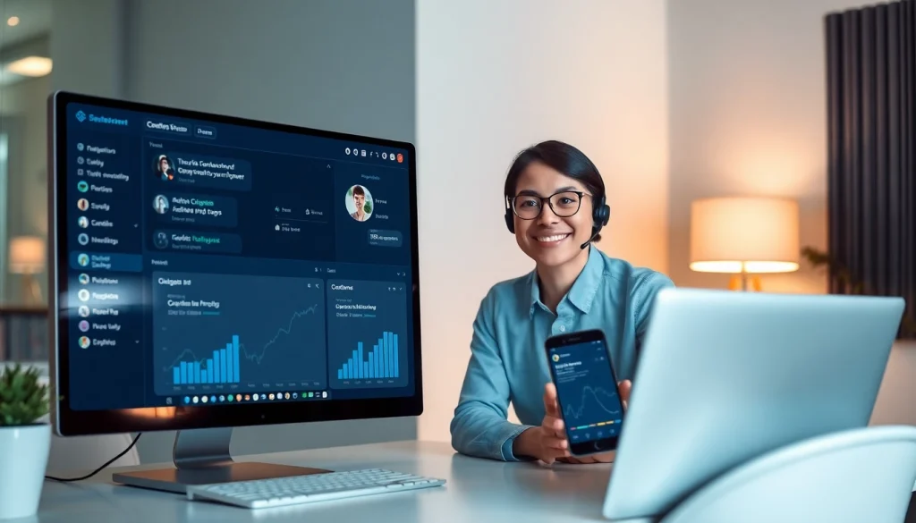 通过现代客户服务平台界面，探索美洽官网的先进功能。