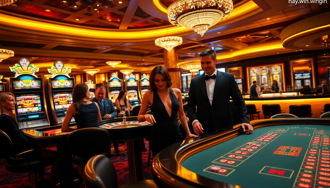 Engaging gaming scene at hay.win showcasing poker, roulette, and lively players.