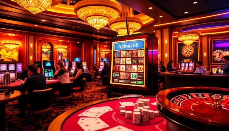 Experience the thrill of slot online apiraja88 with luxurious casino ambiance