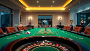 Experience the excitement of house extension construction combined with luxury casino gameplay featuring custom tables and cards.