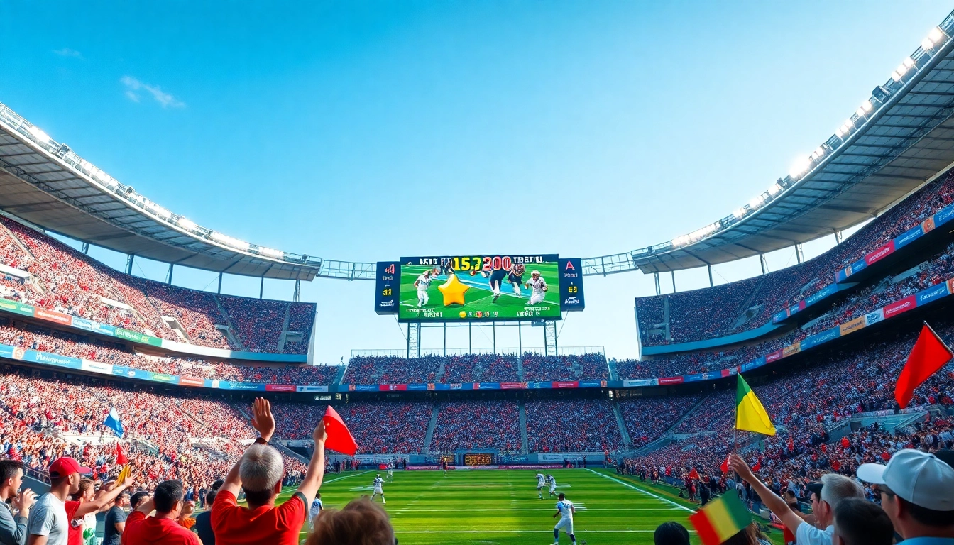 แสดงผลบอล ผลบอลสด ภาษาไทย thscore ที่สนามกีฬาที่เต็มไปด้วยแฟนบอลเบิกบานใจ