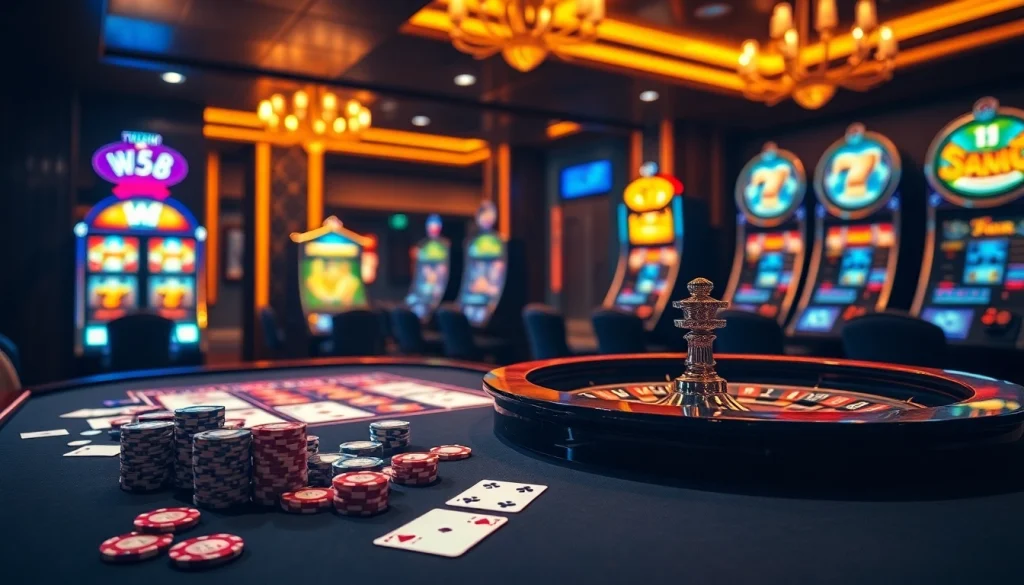 Experience the thrill of ww 88 with vibrant casino tables and exciting slot machines.