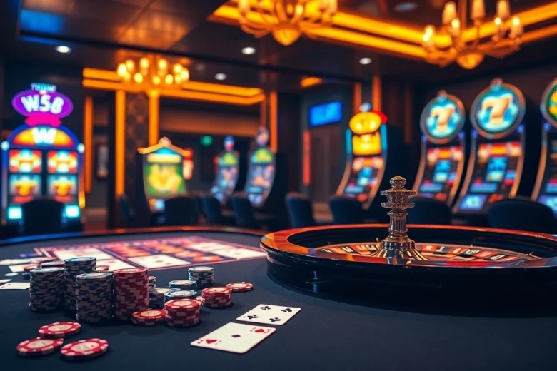 Experience the thrill of ww 88 with vibrant casino tables and exciting slot machines.