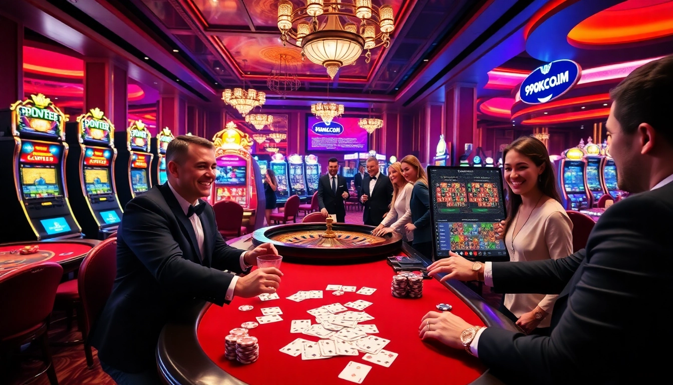 Experience the thrill of gaming at 99ok.co.im with players enjoying diverse casino games.