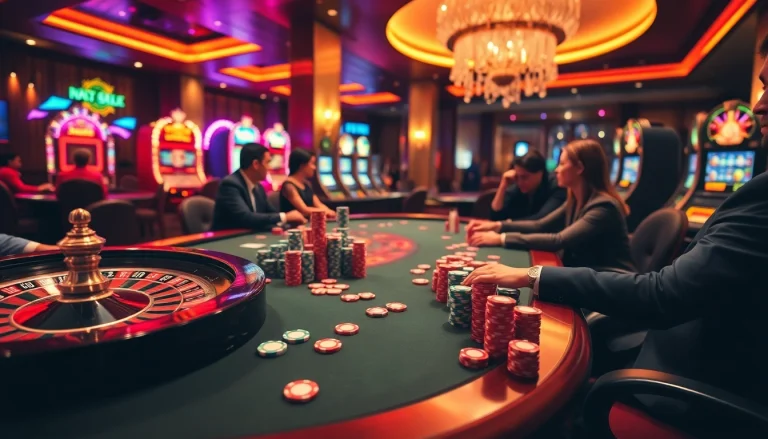 Players engaged at a poker table as they strategize their next moves for winning at https://nh8833.com/.