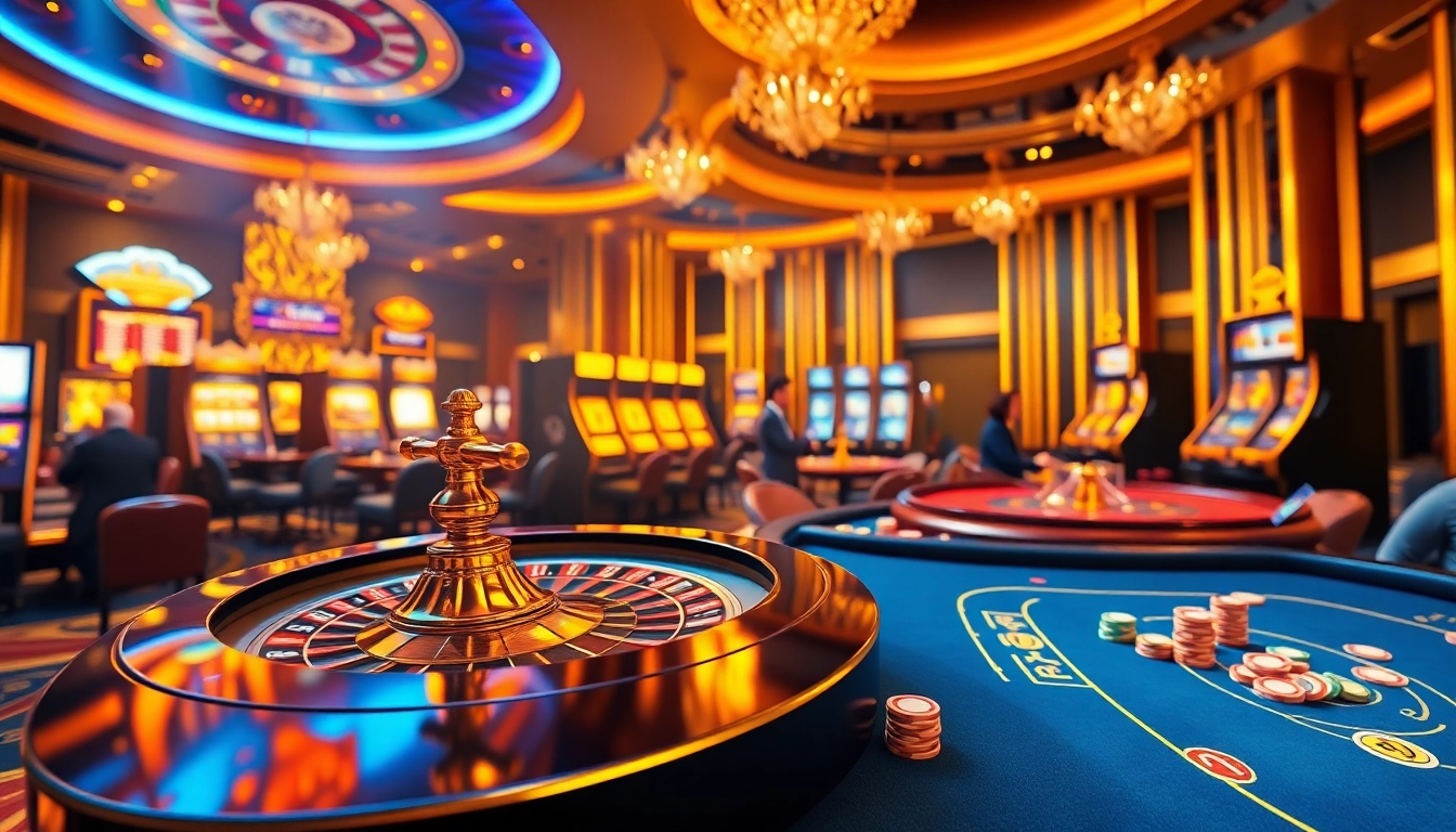 Engaging gamblers with dynamic dinamit4d gameplay at a luxurious casino environment.