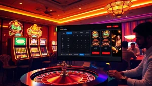 Experience the thrill of hi88 giải trí with vibrant casino visuals showcasing thrilling games and excitement.