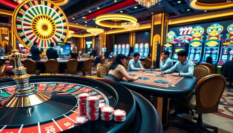 Experience thrilling gameplay at UU88 casino with vibrant tables and players in action.
