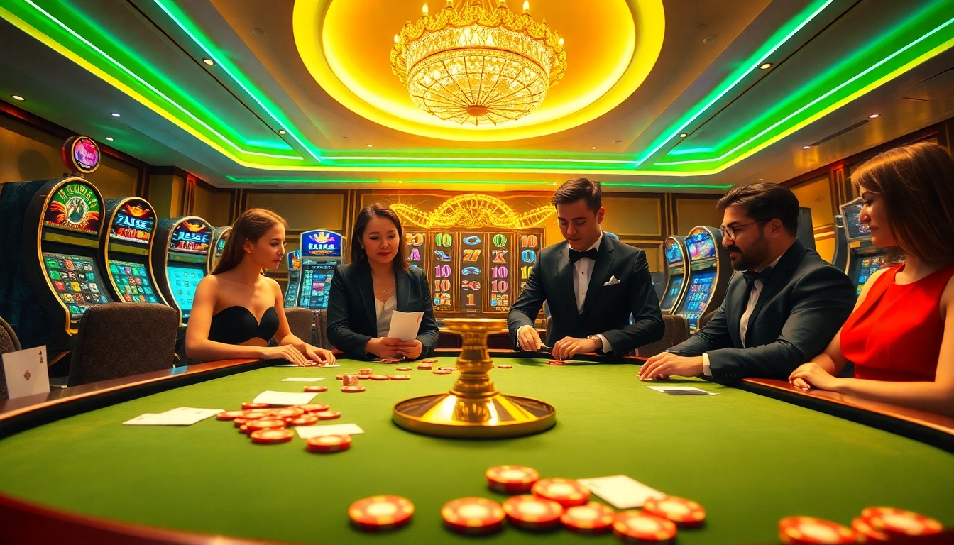 LU88 online casino features thrilling poker action with luxurious tables and vibrant slot machines.
