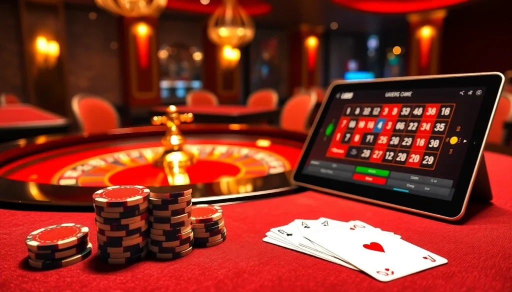 Experience thrilling gameplay with u888 at a luxurious casino table setting.