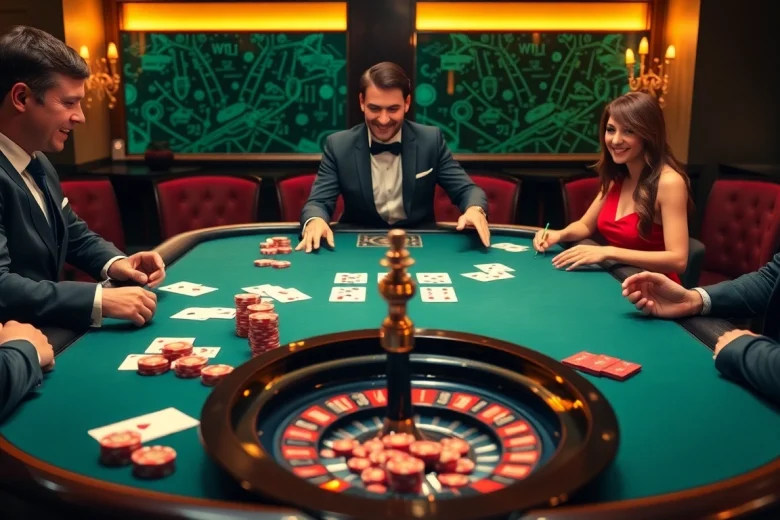 Engage with the hidden wiki's secrets at a vibrant casino table, featuring poker chips and cards.