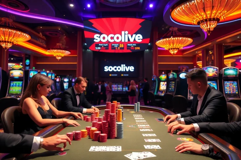 Socolive enhances the thrill of gambling with vibrant poker action and live game displays.