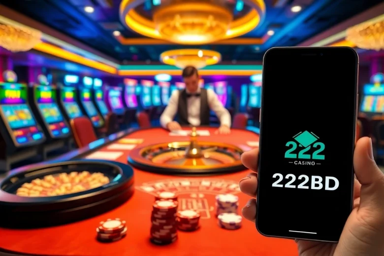 Experience the thrill of 222BD at a luxurious casino table with exciting games.
