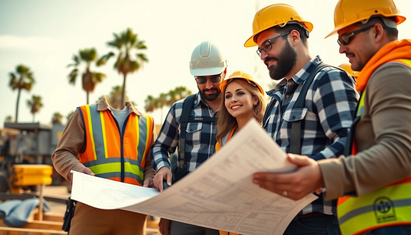 Engage with the Southern California Contractors Association as diverse professionals collaborate on a construction site.