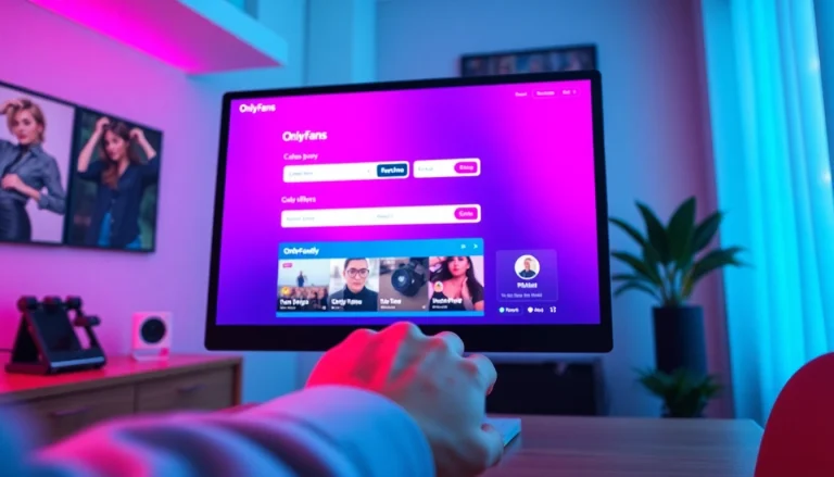 OnlyFans Search interface showcasing advanced filters and user-friendly design