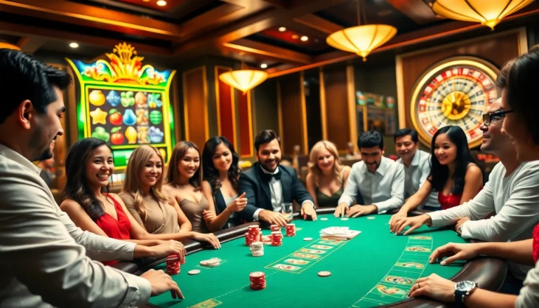 Experience thrilling gameplay at https://siu88.best/ in a vibrant casino setting with poker action.