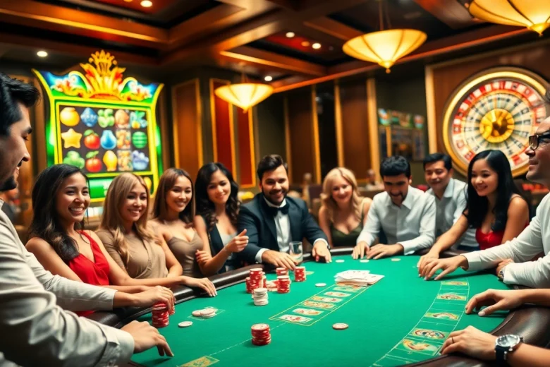 Experience thrilling gameplay at https://siu88.best/ in a vibrant casino setting with poker action.