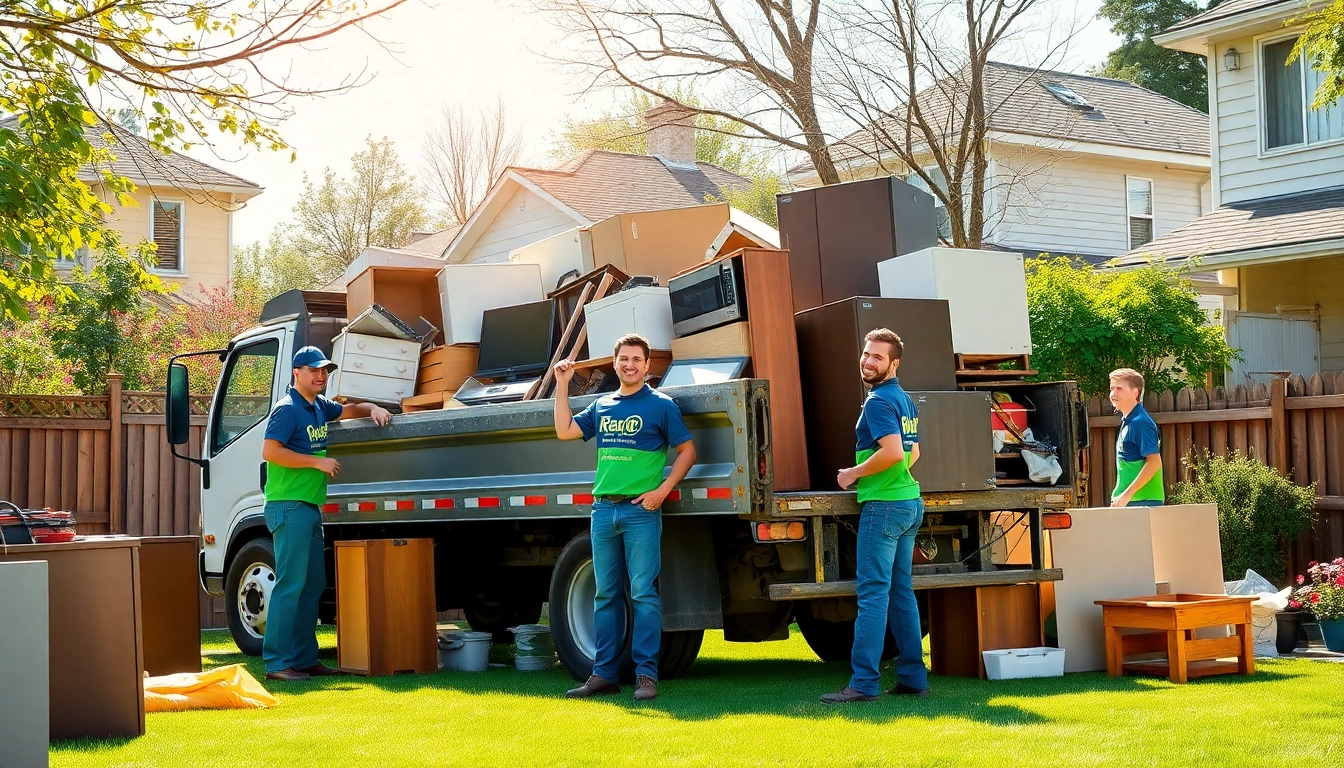 Efficient junk removal team in Paramus, NJ, showcasing eco-friendly services for residential properties.