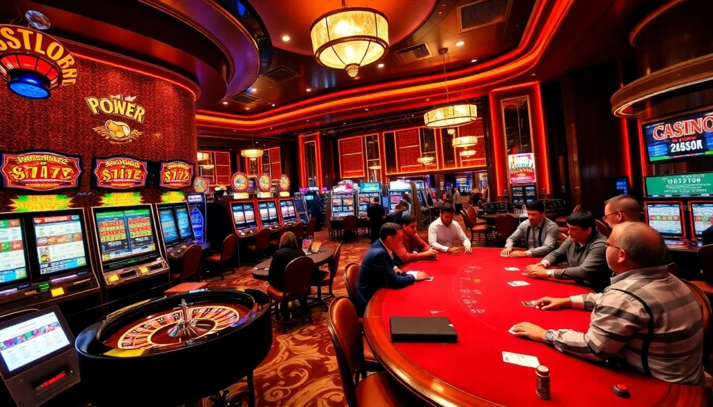 Engage with excitement at https://go99pa.com featuring vibrant casino tables and slot machines.