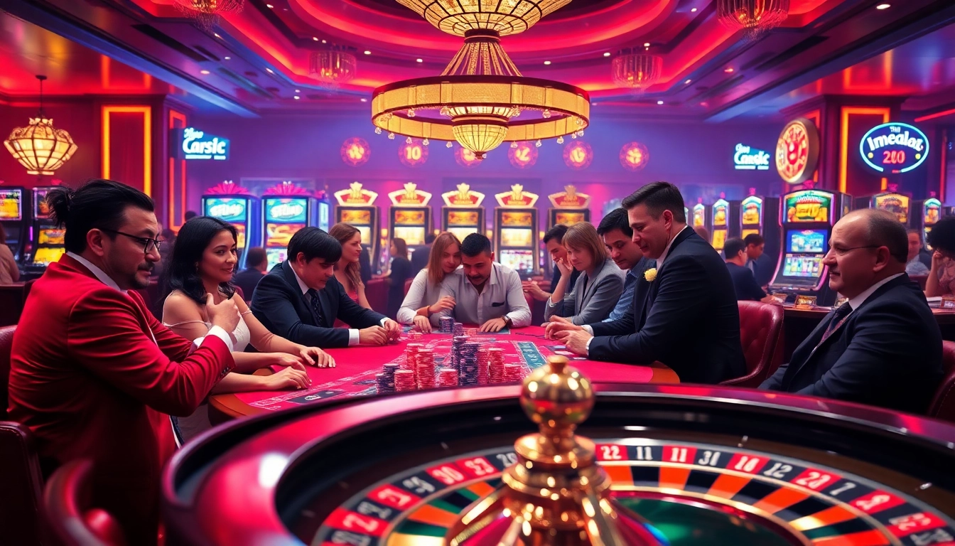 Players engaging in high-stakes poker at a luxurious casino, showcasing indoxxi-themed excitement.