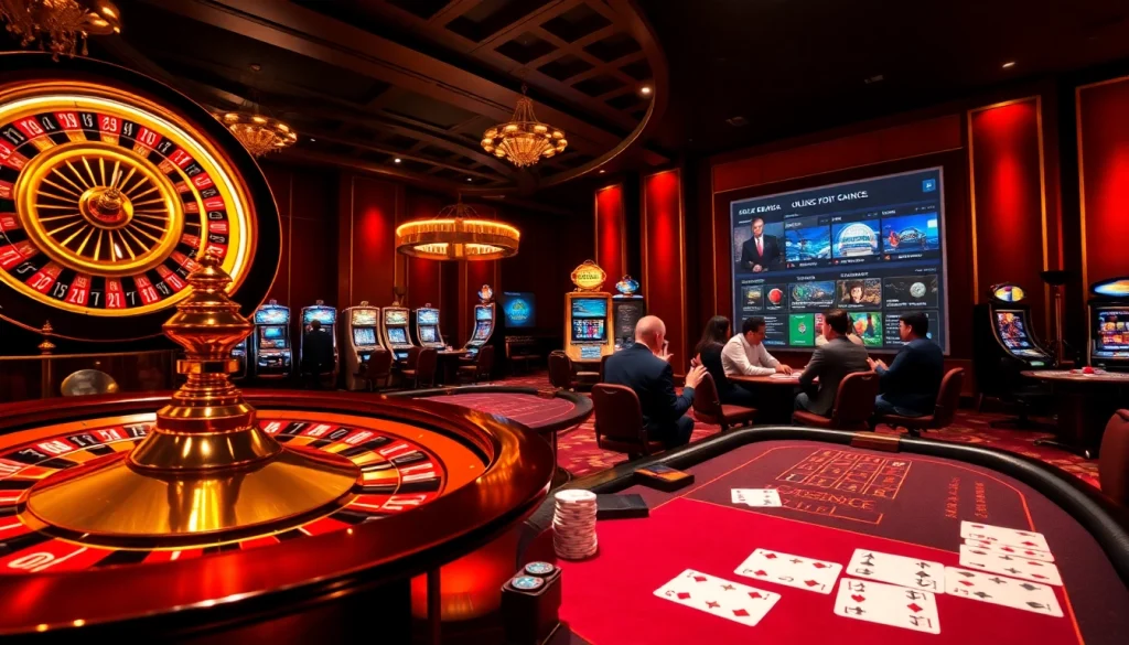 Experience thrilling gameplay and exciting wins at QQ88's luxurious casino setting.