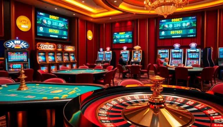 Engage in thrilling games at nhà cái 89bet with vibrant slot machines and elegant poker tables.