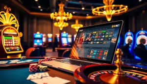 Experience thrilling sbobet betting in a luxurious online casino setting.