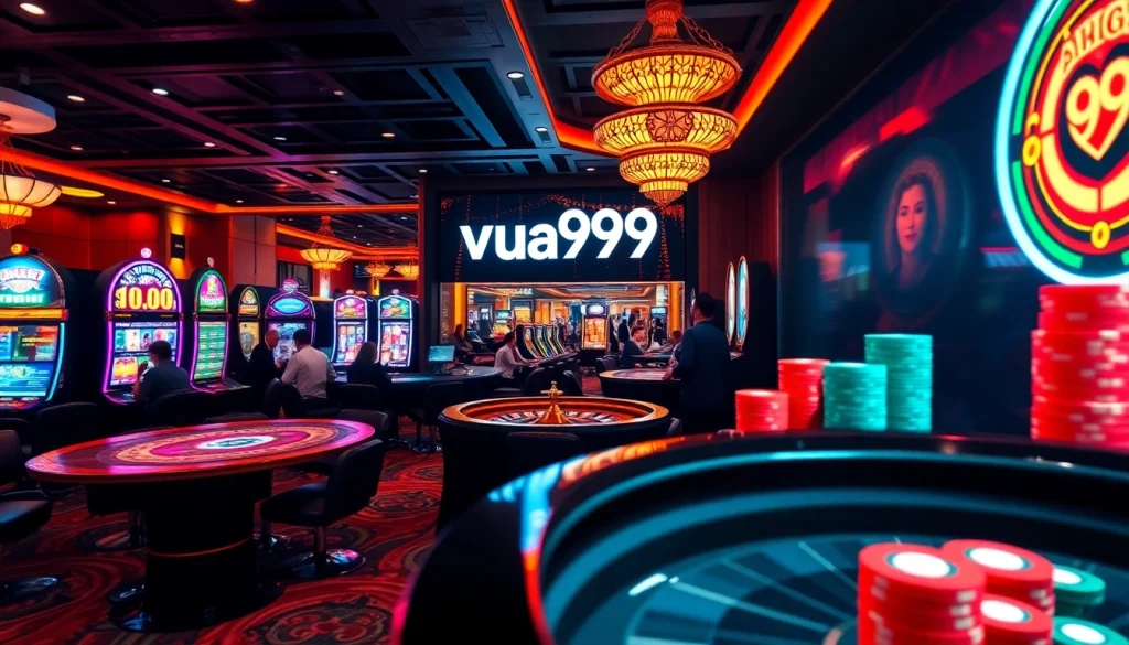 Experience thrilling gameplay with vua99 at high-stakes casino tables and vibrant slot machines.