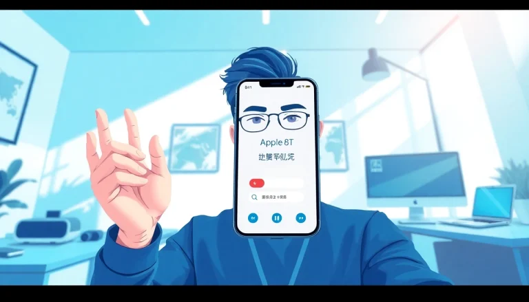 快连下载 on a smartphone, showcasing seamless network connectivity in a modern workspace.