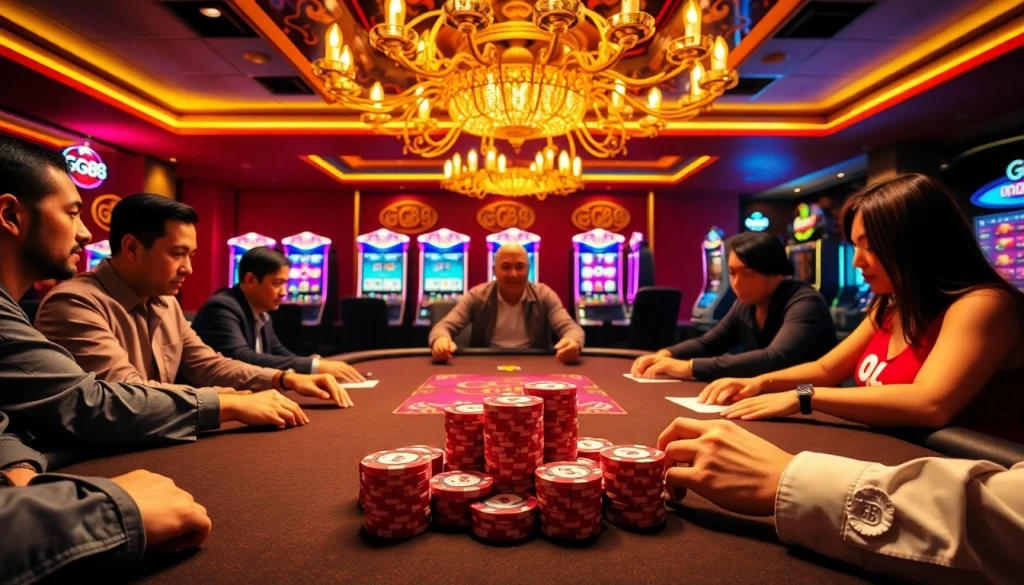 Experience thrilling gameplay at GG88 casino with immersive poker and slot machines.