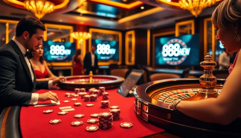 Experience luxury gaming with 888new through engaging blackjack and roulette action.