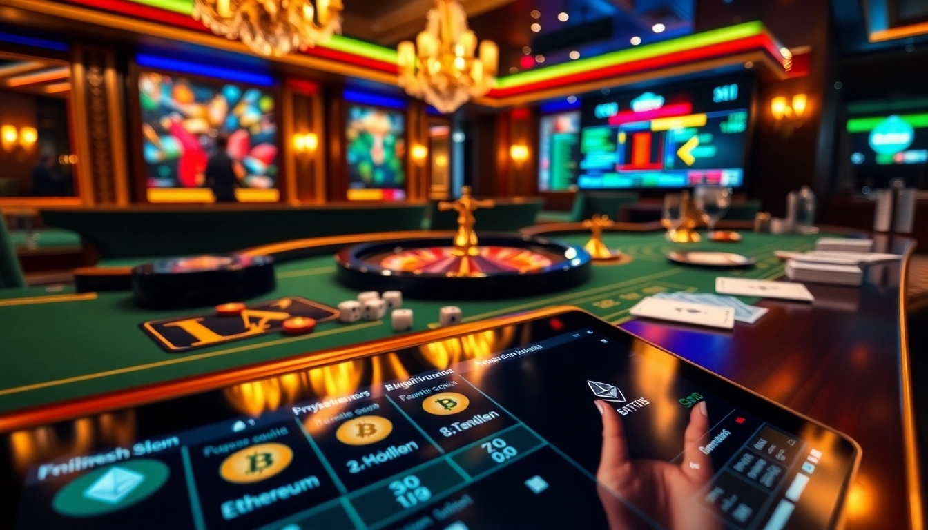 Playing exciting games at crypto online casinos with vibrant visuals and smooth interfaces.