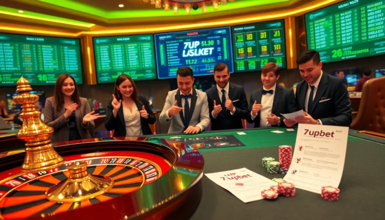 Experience thrilling gameplay with 7upbet in a vibrant online casino environment.