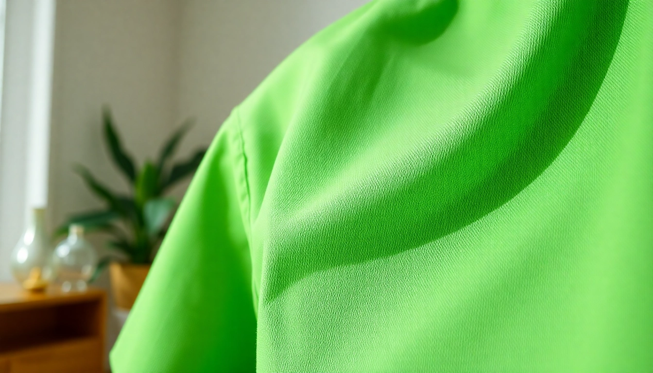 A close-up of a garment in the vibrant BOTOL169 color, highlighting its quality fabric and fine details.