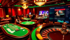 Engage in thrilling gameplay at https://okfun.uk.net/ with stylish casino tables and vibrant gaming atmosphere.