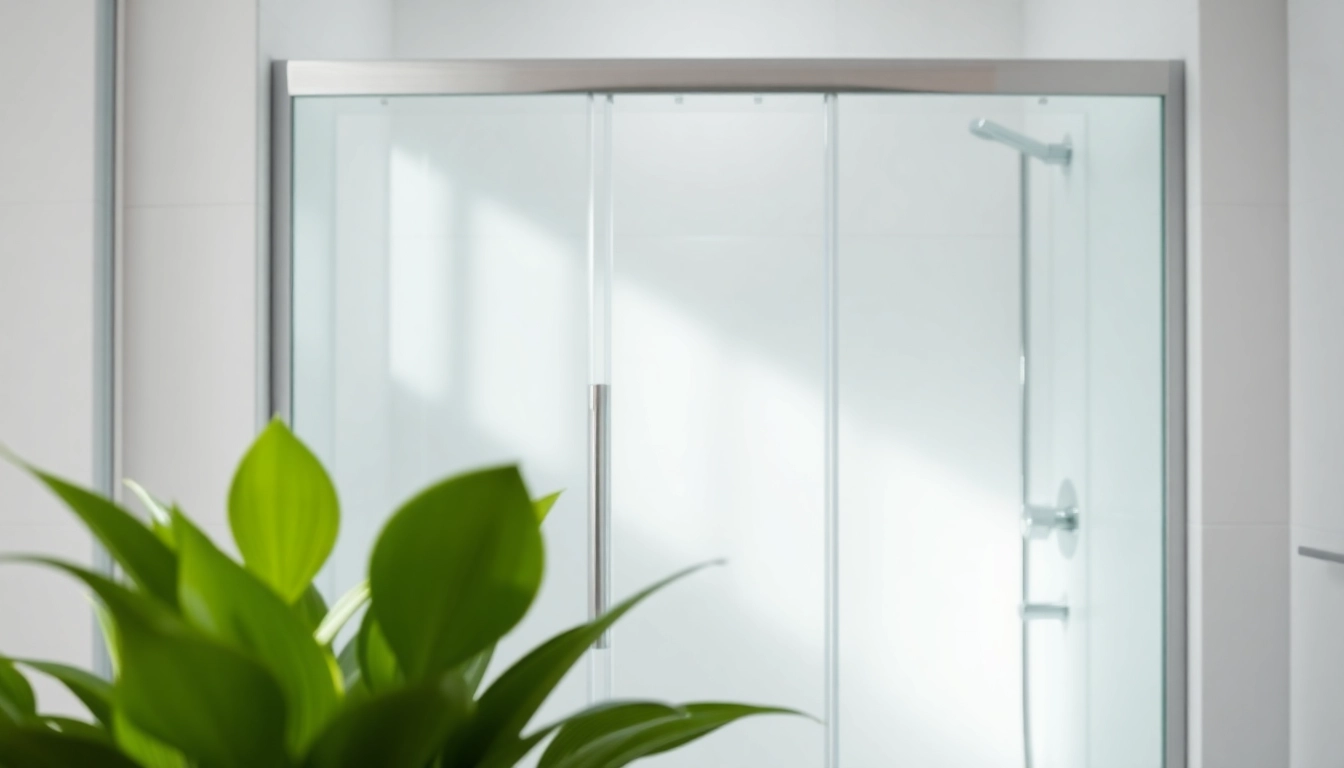 Duschkabine 90x90 mit elegantem Design und natürlicher Beleuchtung im modernen Badezimmer.