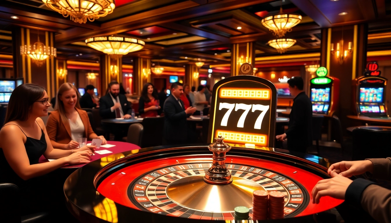 Experience the thrill of gambling with the seven77 jackpot at a vibrant casino table.