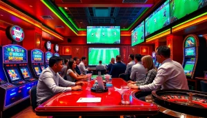 Experience an exhilarating sports betting atmosphere at https://vaoluoitv.it.com with vibrant tables and engaged players.